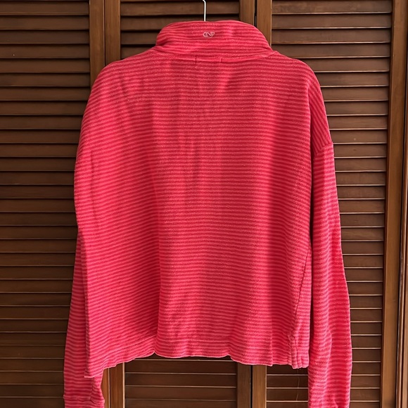 Vineyard Vines Tonal Striped Full Zip Shep Shirt - Picture 3 of 3